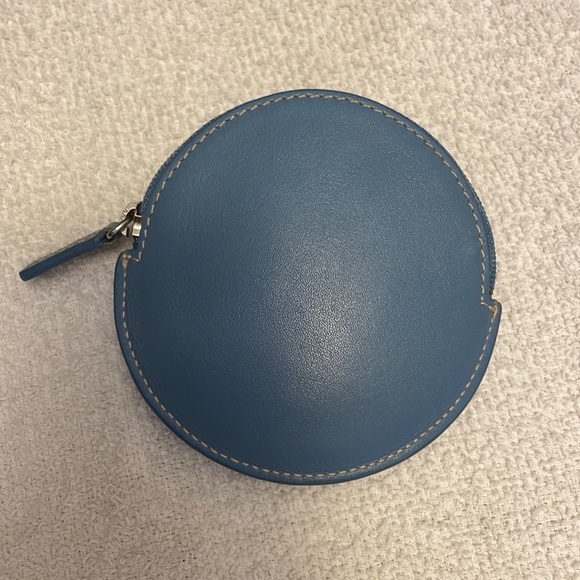 Vintage coach polished round coin purse 7808 - blue  - VERIFIED AUTHENTIC - Picture 3 of 7